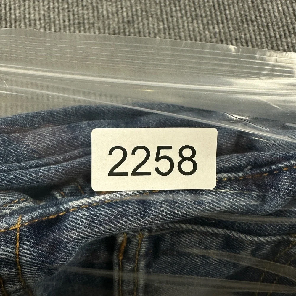Levis 550 Mens Relaxed Fit Tapered Leg Blue Denim Jeans 42x32 Medium Wash